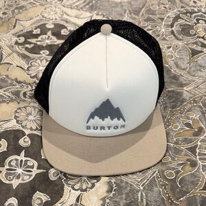 Burton Black and Beige Trucker Hat